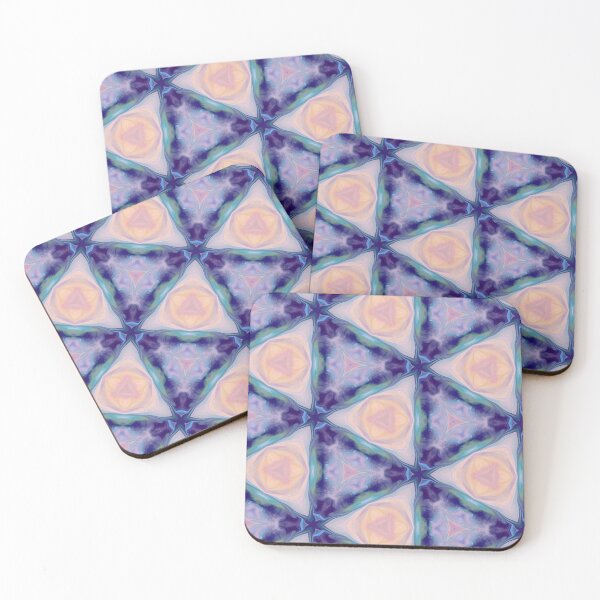 Item preview, Geometric triangles with colorful seamless pattern - violet design designed and sold by Geometrina.