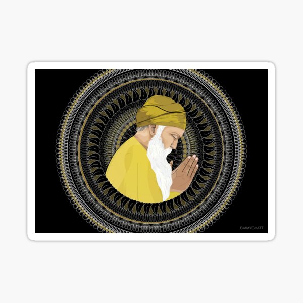Artikel-Vorschau von Waheguru | Guru Nanak Dev Ji Mandala - SimmyGhatt, designt und verkauft von simmyghatt.