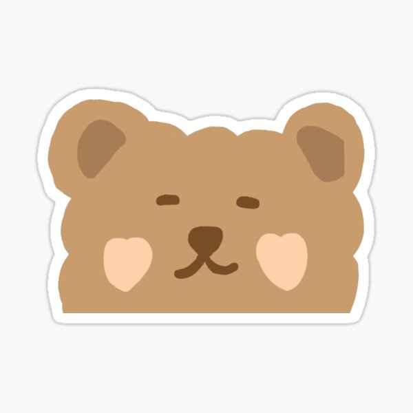 korean bear stickers redbubble