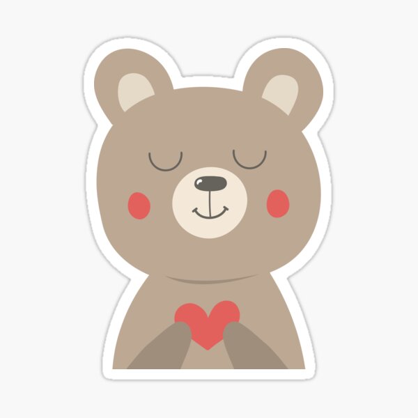 Cute bear Sticker