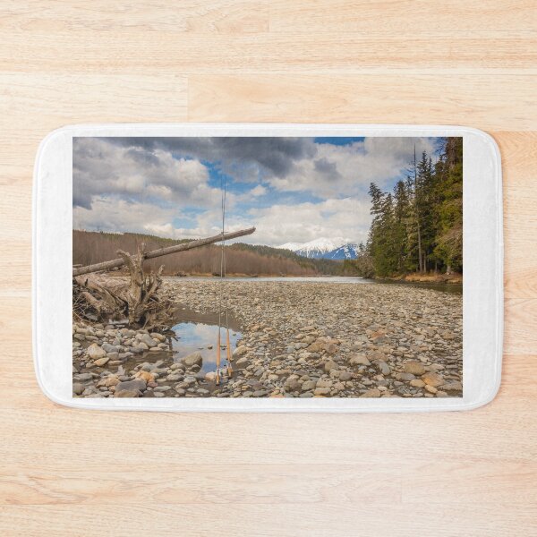 Item preview, Two fly fishing rods on a dead tree on a river in British Columbia designed and sold by SnapTPhotograph.