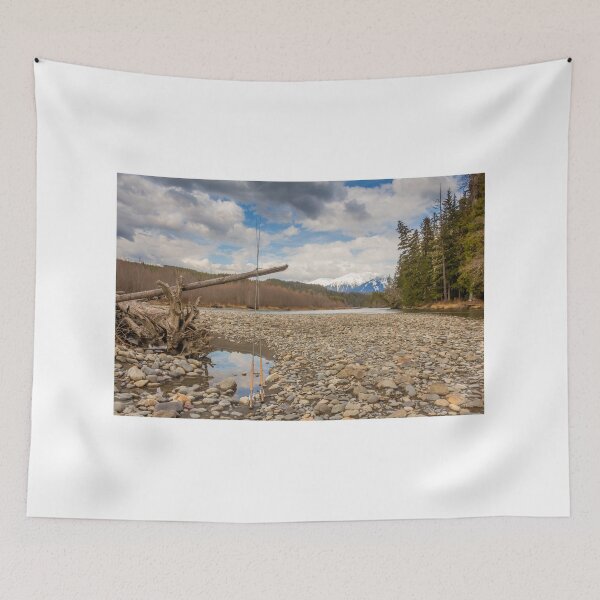 Item preview, Two fly fishing rods on a dead tree on a river in British Columbia designed and sold by SnapTPhotograph.