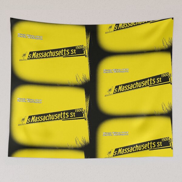 Item preview, South Massachusetts Street, BUMBLEBEE, Seattle, WA by Mistah Wilson designed and sold by The Street Sign Store.