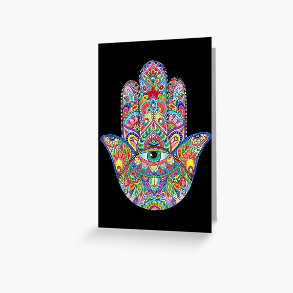 Hamsa Hand Greeting Cards | Redbubble