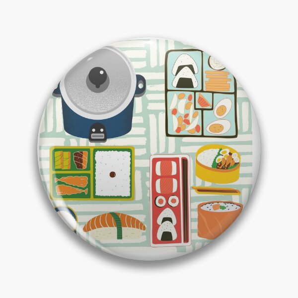 Item preview, Rice Japanese Food Tshirt Tee Shirt Cute Funny Kawaii Graphic Cartoony Design for Apparel Accessories Home Decor Skins Totes Bags Wall Art Stickers designed and sold by Rocbebe.