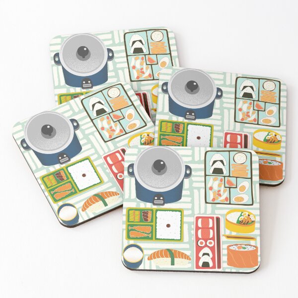 Item preview, Rice Japanese Food Tshirt Tee Shirt Cute Funny Kawaii Graphic Cartoony Design for Apparel Accessories Home Decor Skins Totes Bags Wall Art Stickers designed and sold by Rocbebe.