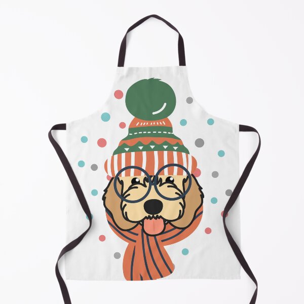 Item preview, Cute Apricot Cockapoo Cavapoo Cavoodle Dog in Snow designed and sold by Lulupainting.