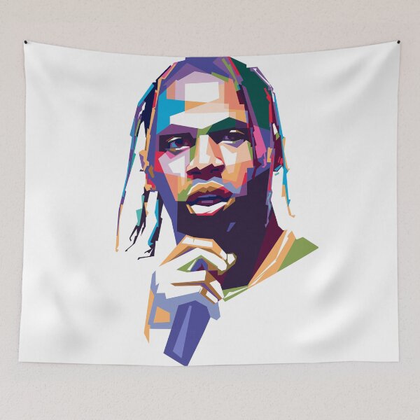 Item preview, Portrait Travis hiphp popart style designed and sold by Abstract88.