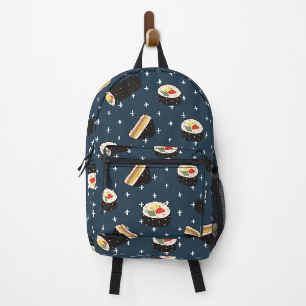 Item preview, Kimbap Tshirt Tee Shirt Korean Food Pattern Cute Funny Kawaii Graphic Cartoony Design for Apparel Accessories Home Decor Skins Totes Bags Wall Art Stickers designed and sold by Rocbebe.
