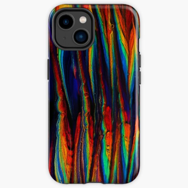 Goth Rainbow Zig Zag iPhone Tough Case