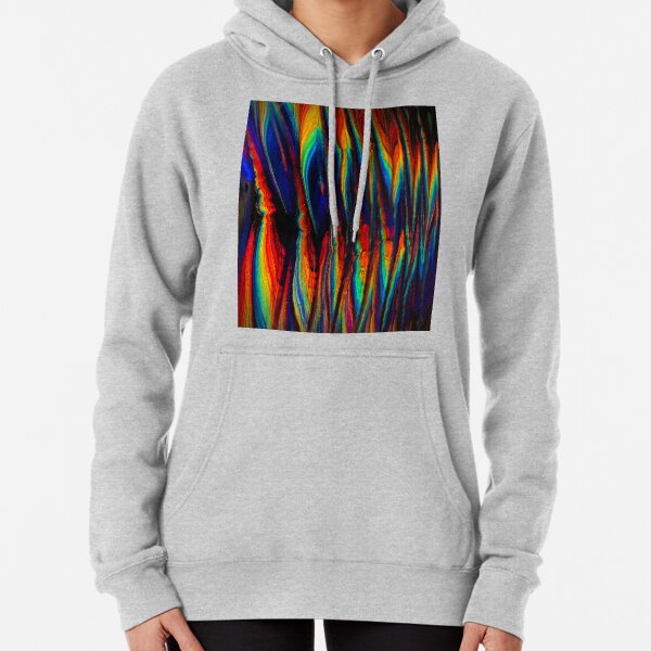 Goth Rainbow Zig Zag Pullover Hoodie