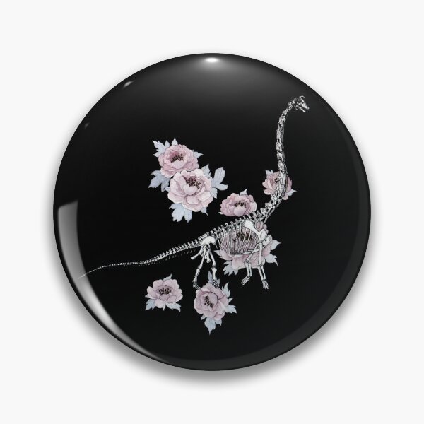Item preview, Dinosaur Skeleton and Flowers designed and sold by mooonhannah.