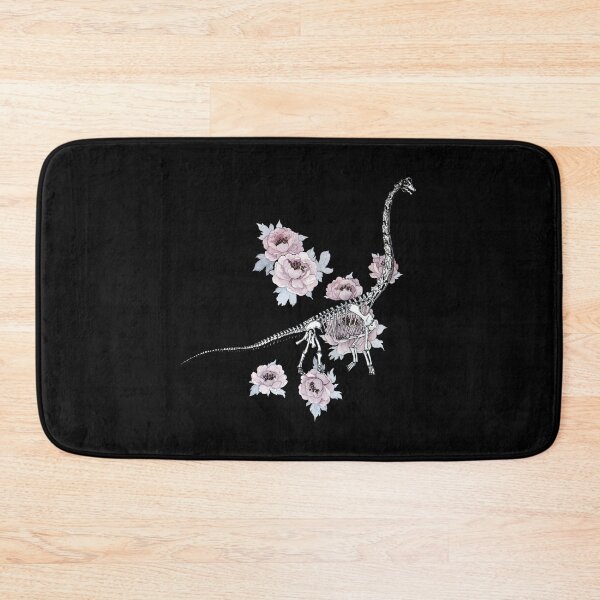 Item preview, Dinosaur Skeleton and Flowers designed and sold by mooonhannah.