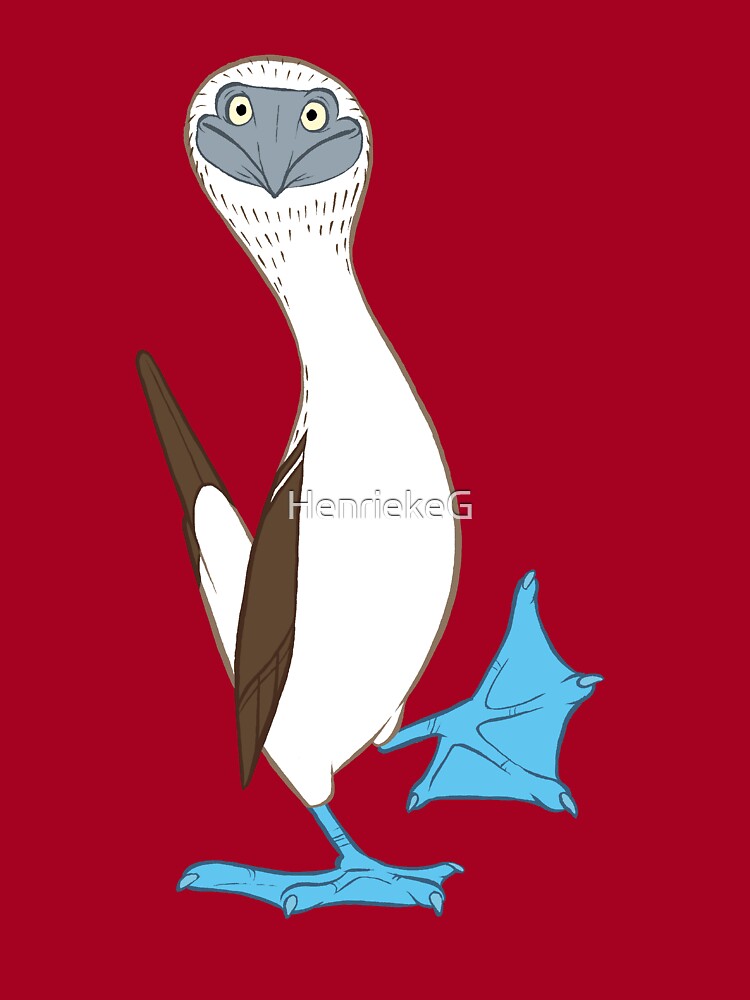 Smileteesanima Bluefooted Booby Bird wearing Bow Tie Shirt - Kingteeshop