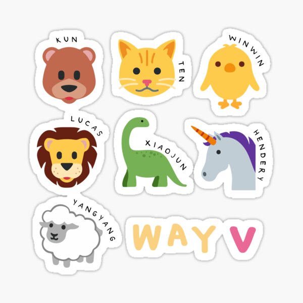 Way V Cute Animal Emoji Icon Way V Cute Animal Emoji Icon