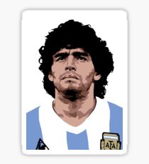 Maradona - best soccer player Sticker