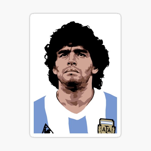 Maradona - Meilleur joueur de football Sticker