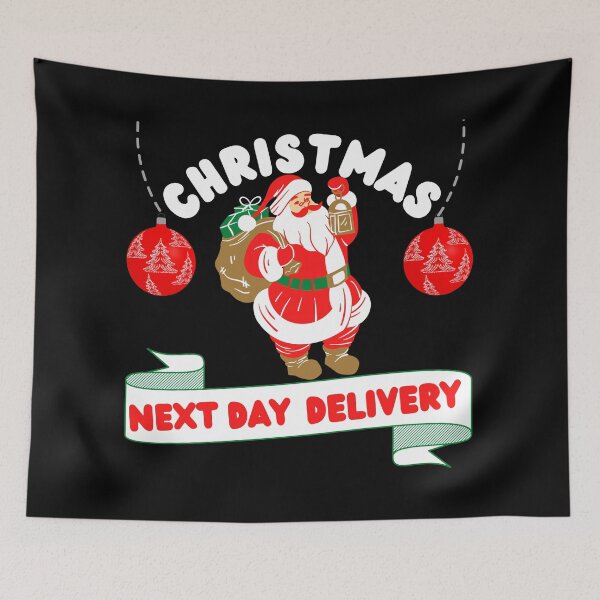 Item preview, Christmas Next Day Delivery designed and sold by Vibing-Right.