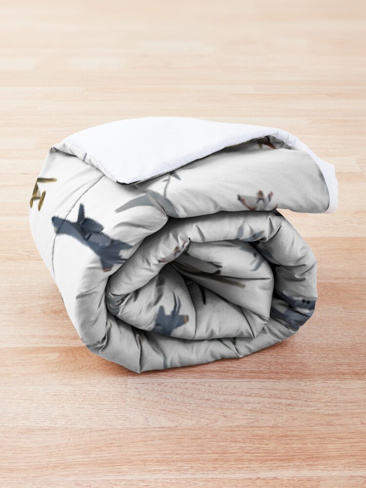 Alternate view of American Military Airplanes Comforter