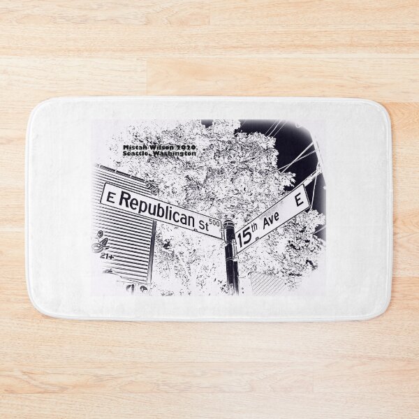 Item preview, Republican Street & 15th Avenue, COOKIES N CREME, Seattle, Washington by Mistah Wilson designed and sold by The Street Sign Store.