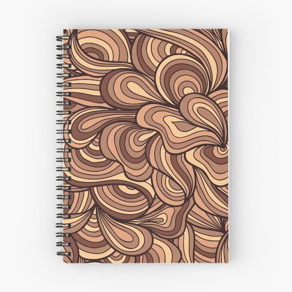 Item preview, Abstract Wavy Coffee Pattern designed and sold by tridentfoundry.