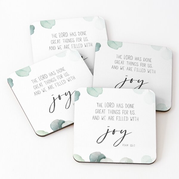 Item preview, Joy Bible Verse Psalm 126:3 designed and sold by KAMdesignhaus.