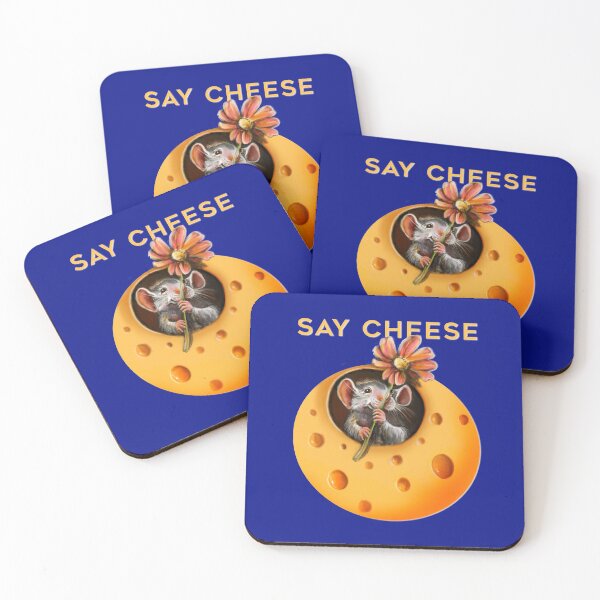 Item preview, Funny cheese mouse planet with flower designed and sold by Julie Boehm.