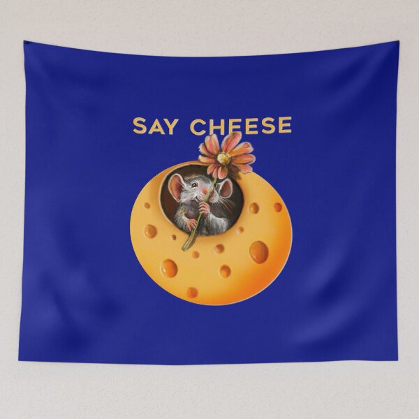 Item preview, Funny cheese mouse planet with flower designed and sold by Julie Boehm.