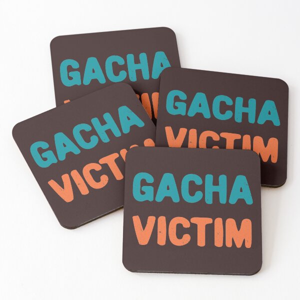 Item preview, Gacha victim typography designed and sold by Morcawork.