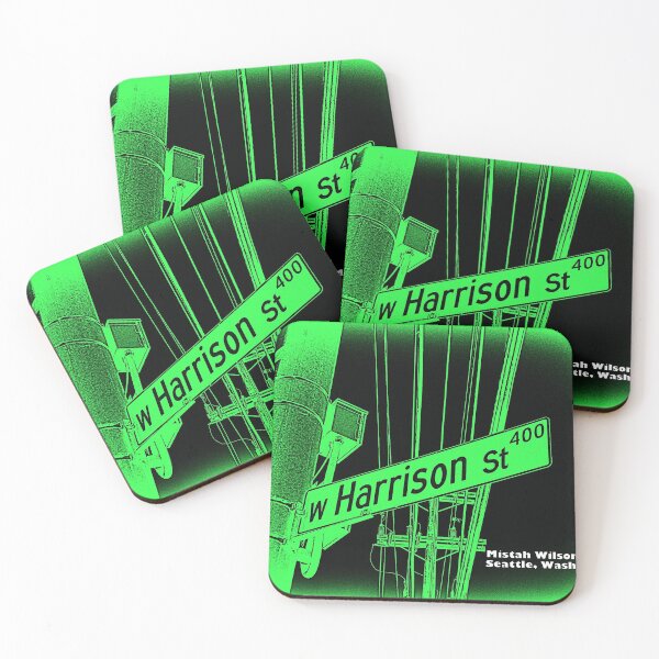 Item preview, Harrison Street, BLACK MINT, Seattle, Washington by Mistah Wilson designed and sold by The Street Sign Store.