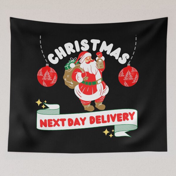 Item preview, Christmas Next Day Delivery designed and sold by Vibing-Right.