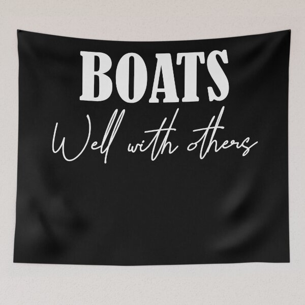 Item preview, Boats Well With Others - Boat  Nauctical , Boat Gift, Boating , Boat Gifts, Funny Boat  designed and sold by 0umStore.