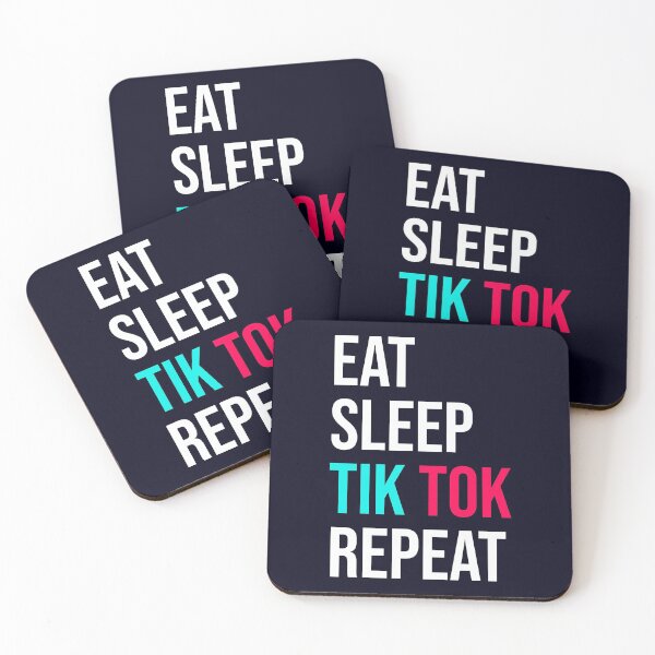 Item preview, Eat Sleep Tik Tok Repeat designed and sold by CatArtStore.
