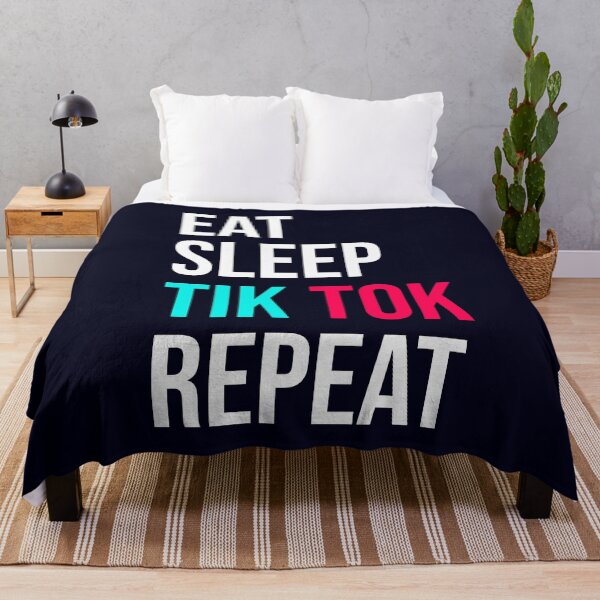 Item preview, Eat Sleep Tik Tok Repeat designed and sold by CatArtStore.