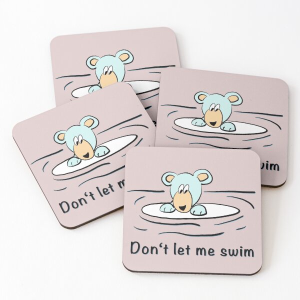 Item preview, swimming polar bear - climate change - melting the polar ice caps designed and sold by -Holy-Chicken-.