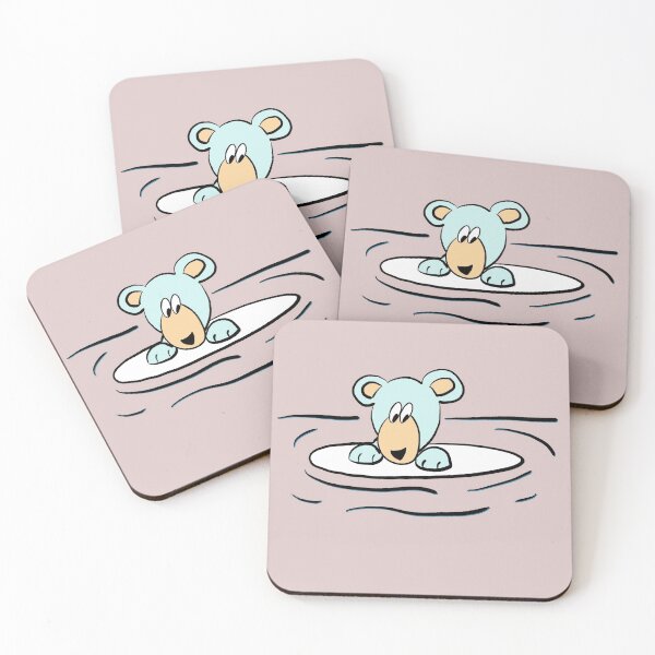 Item preview, swimming polar bear - climate change - melting the polar ice caps designed and sold by -Holy-Chicken-.