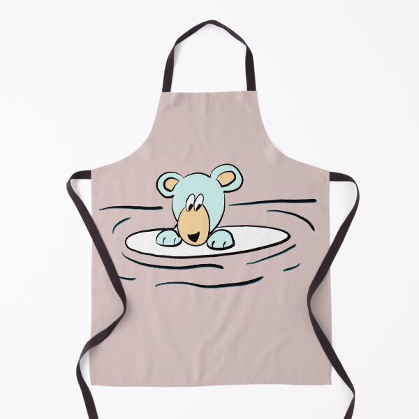 Item preview, swimming polar bear - climate change - melting the polar ice caps designed and sold by -Holy-Chicken-.