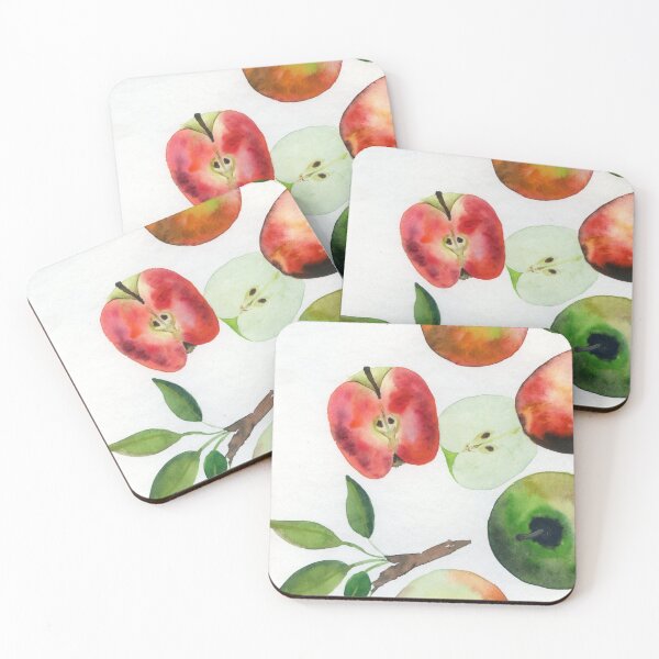 Item preview, watercolor apples N.o 3 designed and sold by kosarandrea.