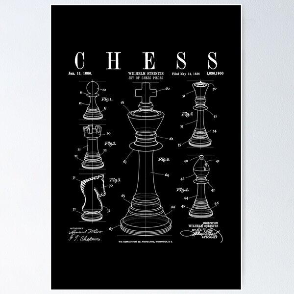 The Queens Gambit Chess Opening Poster Fine Art Print Greeting Card for  Sale by Jorn van Hezik