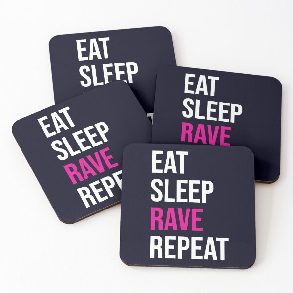 Item preview, Eat Sleep Rave Repeat designed and sold by CatArtStore.