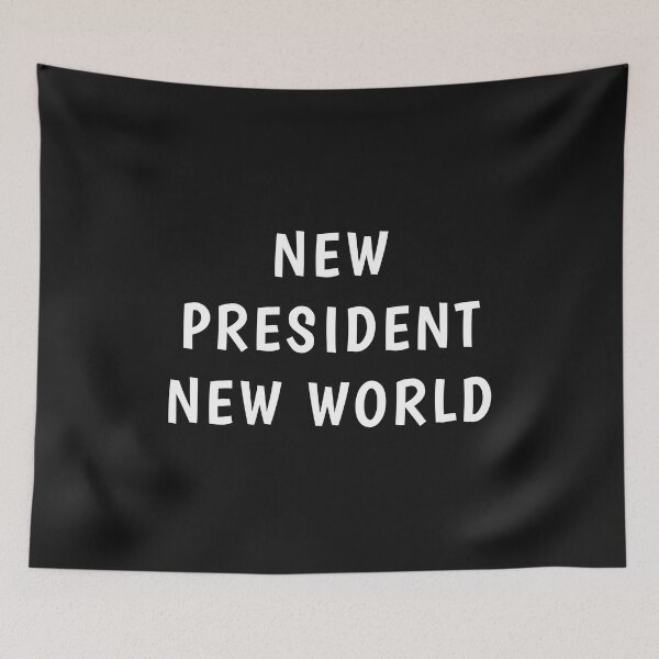 Item preview, new president new world t-shirt designed and sold by Mounir Ameur Ali.