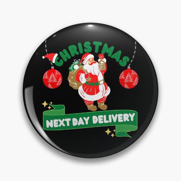 Item preview, Christmas Next Day Delivery designed and sold by Vibing-Right.