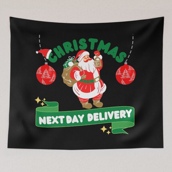 Item preview, Christmas Next Day Delivery designed and sold by Vibing-Right.