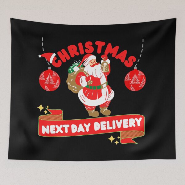 Item preview, Christmas Next Day Delivery designed and sold by Vibing-Right.