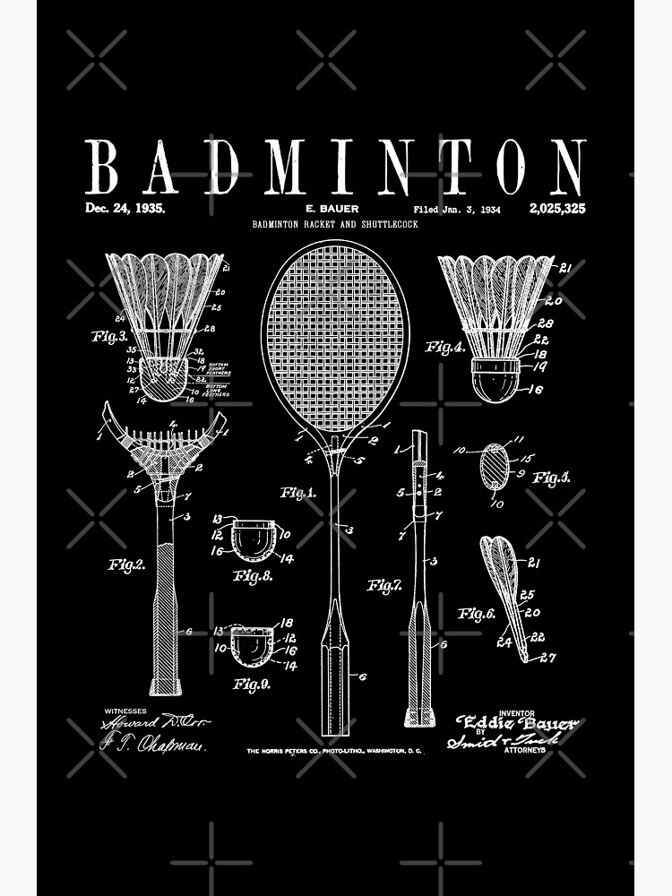 Badminton drawing collage element psd. | Premium PSD - rawpixel