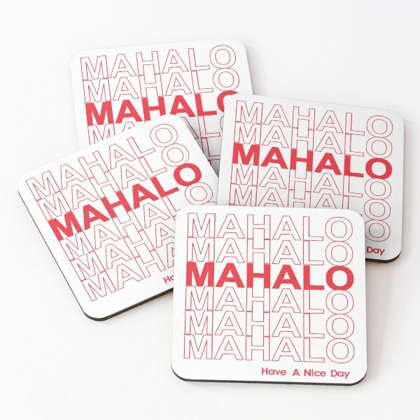 Item preview, Mahalo Have a Nice Day Thank You Plastic Bag designed and sold by ProjectComet.