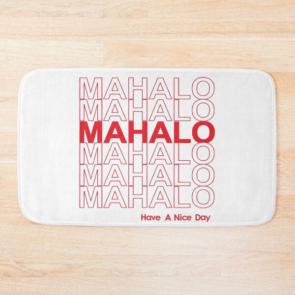 Item preview, Mahalo Have a Nice Day Thank You Plastic Bag designed and sold by ProjectComet.