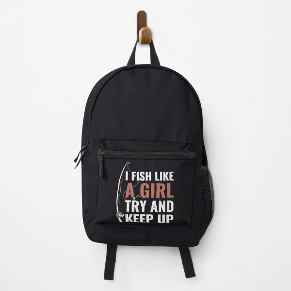 Item preview, I Fish Like A Girl Try And Keep Up Funny Fishing Quote designed and sold by NatureGlow.