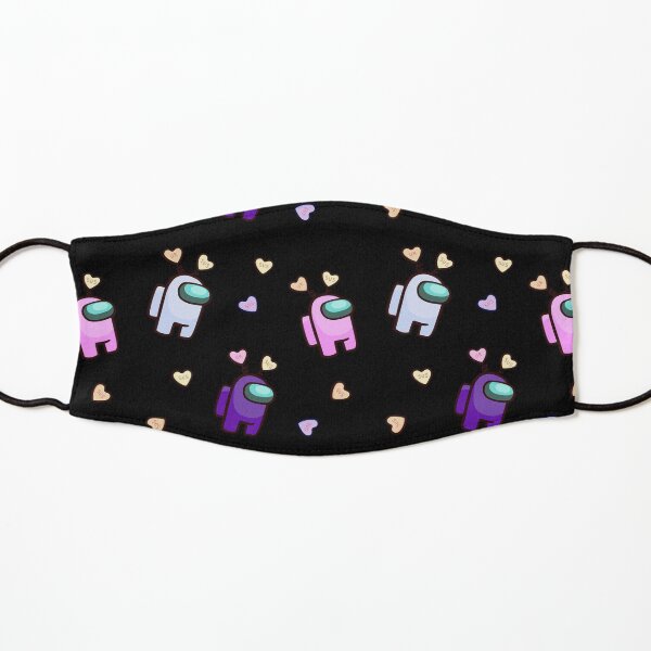 Among Us Purple, Pink, White, Valentine's Day Gift Candy Hearts Sus Kids Mask
