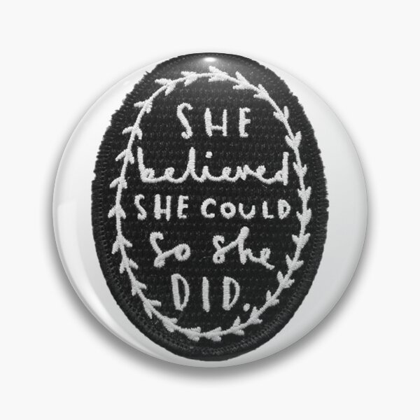 Item preview, She Believed She Could Sticker designed and sold by designolo.